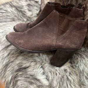 Charles By Charles David Chocolate Ankle Booties